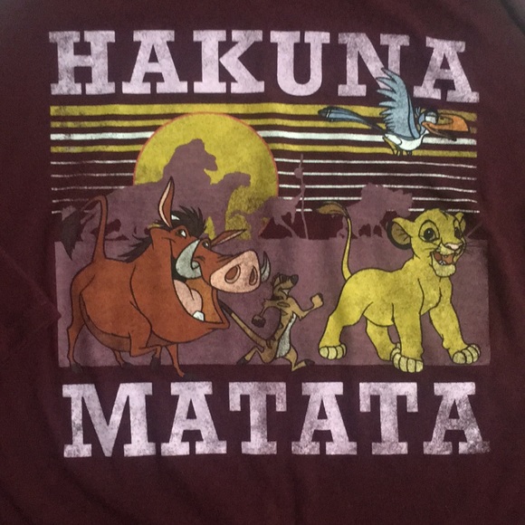 Disney Hakuna Matata 3/4 Sleeve Raglan - Picture 2 of 3